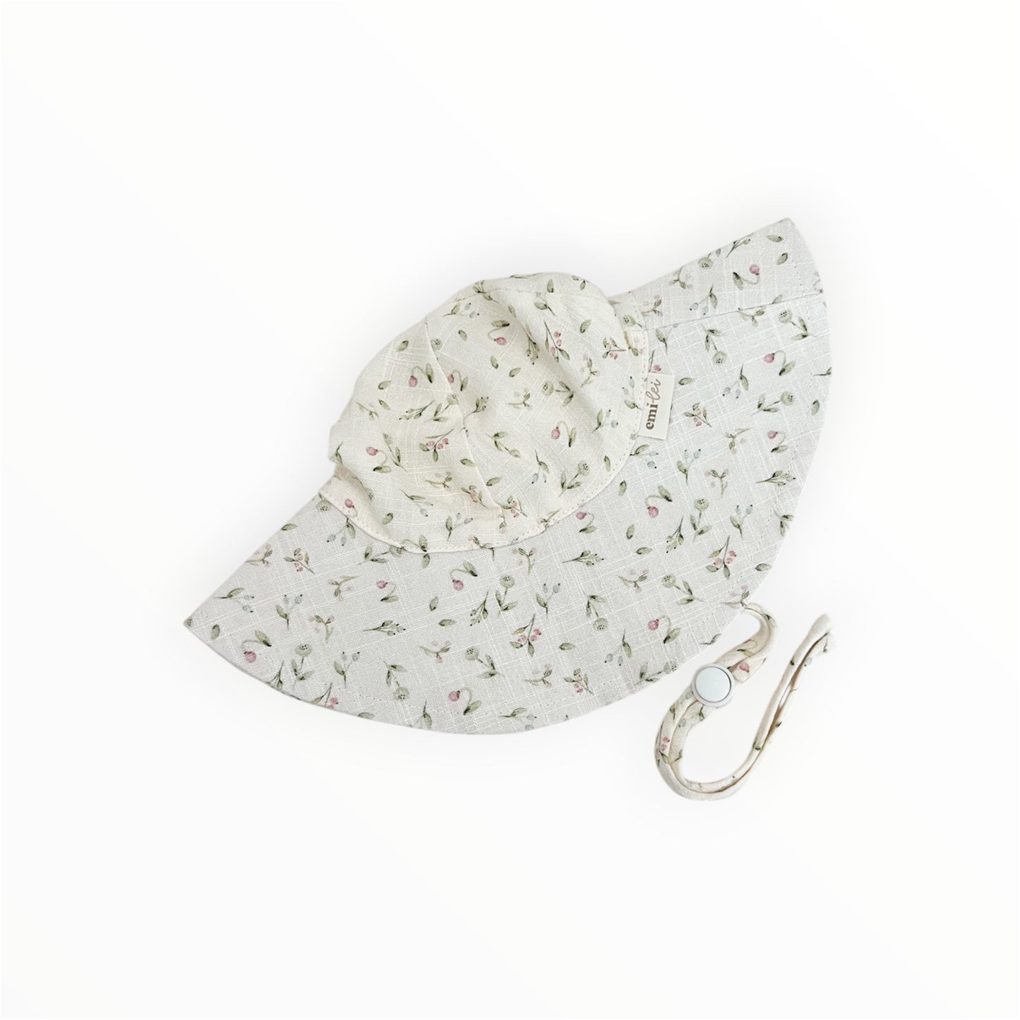 Linen Sun Hat | Dainty Floral