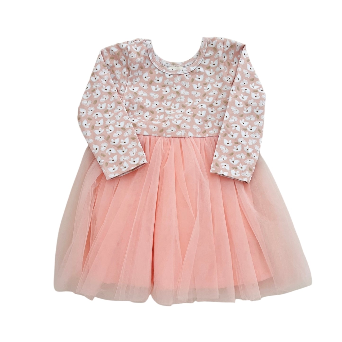 Long Sleeve Tulle Dress | Floral