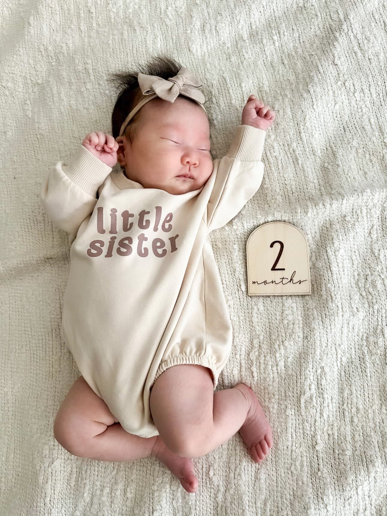 Everyday Sweatshirt Romper | Little Sister
