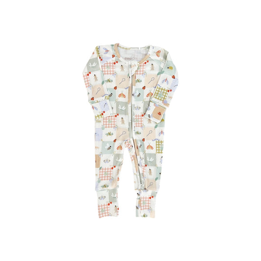 Ribbed Bamboo Convertible Footie Romper | Bugs