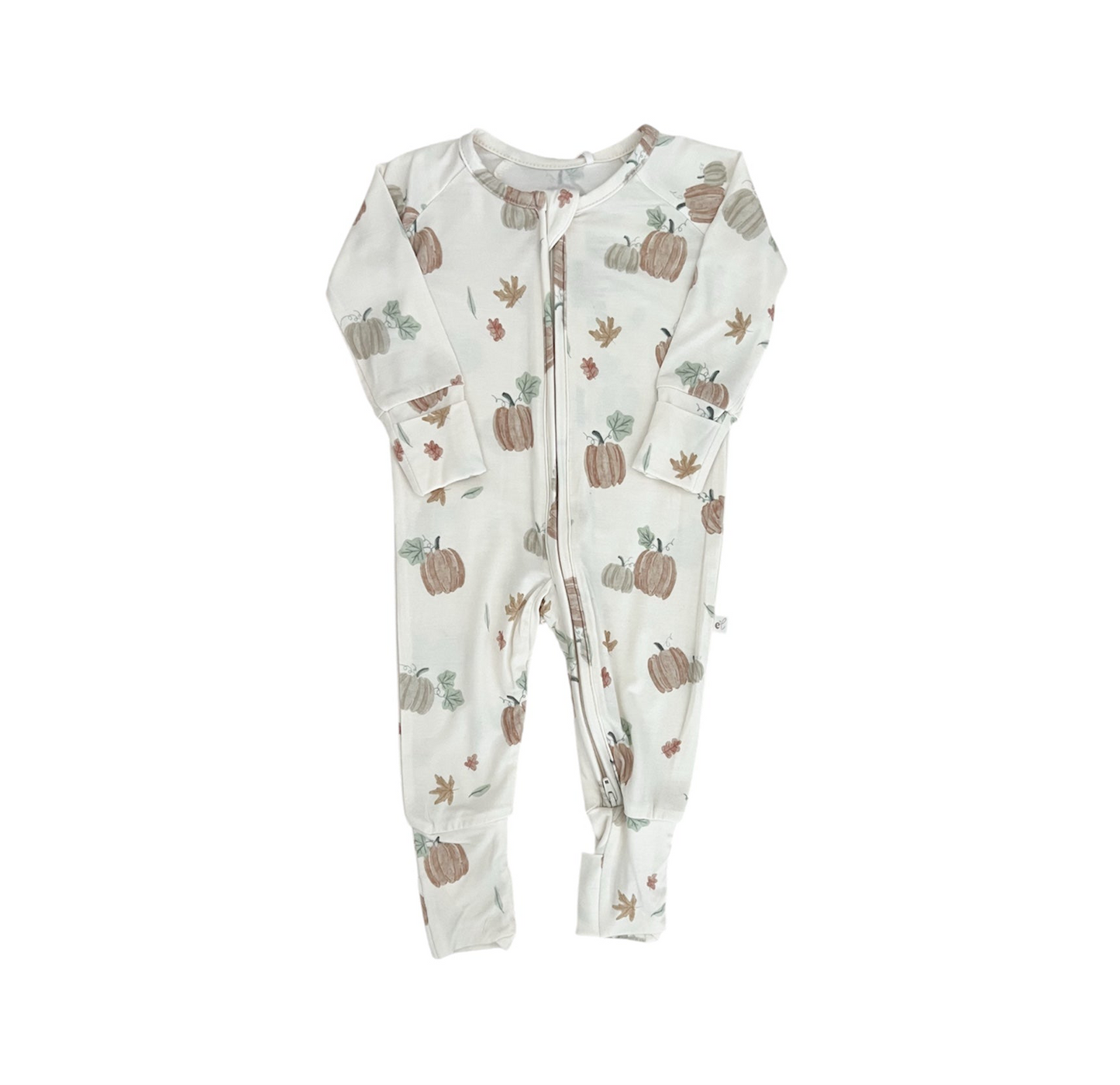 Bamboo Convertible Footie Romper | Pumpkin