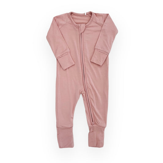 Bamboo Convertible Footie Romper | Blush