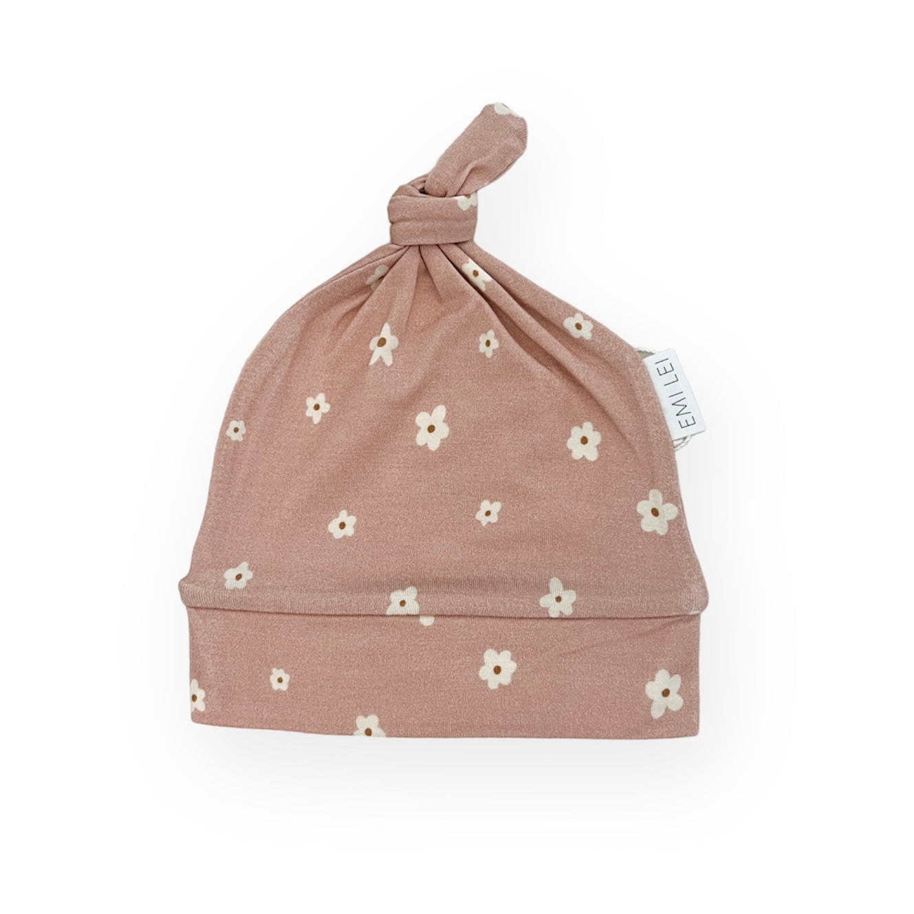 Bamboo Knot Beanie | Dainty Mauve Floral