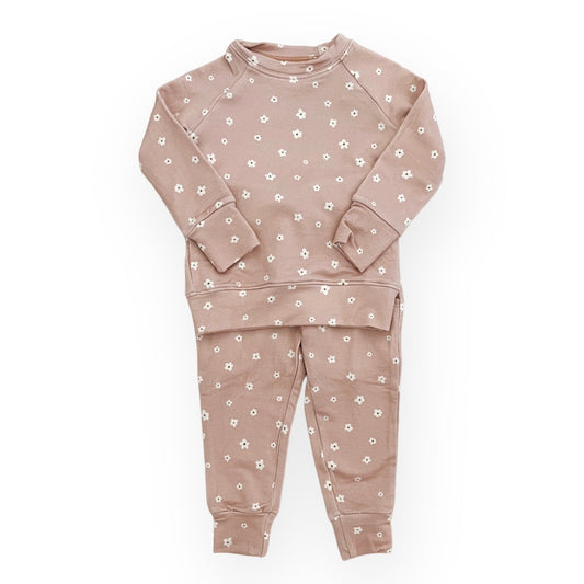 IMPERFECT Bamboo Terry Sweatshirt ONLY | Dainty Mauve Floral 18-24M
