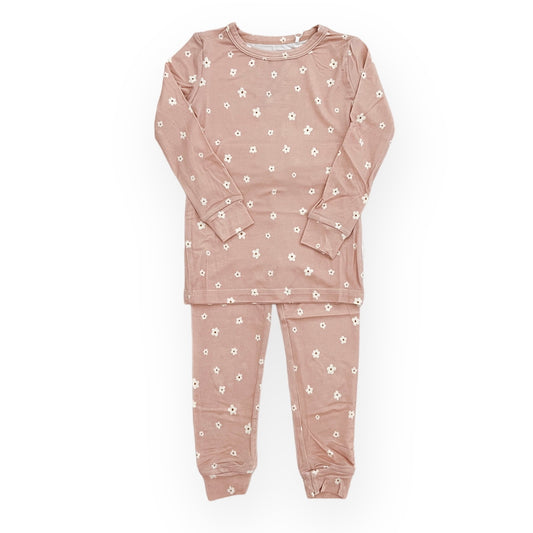 Bamboo Two Piece Toddler Set | Dainty Mauve Floral