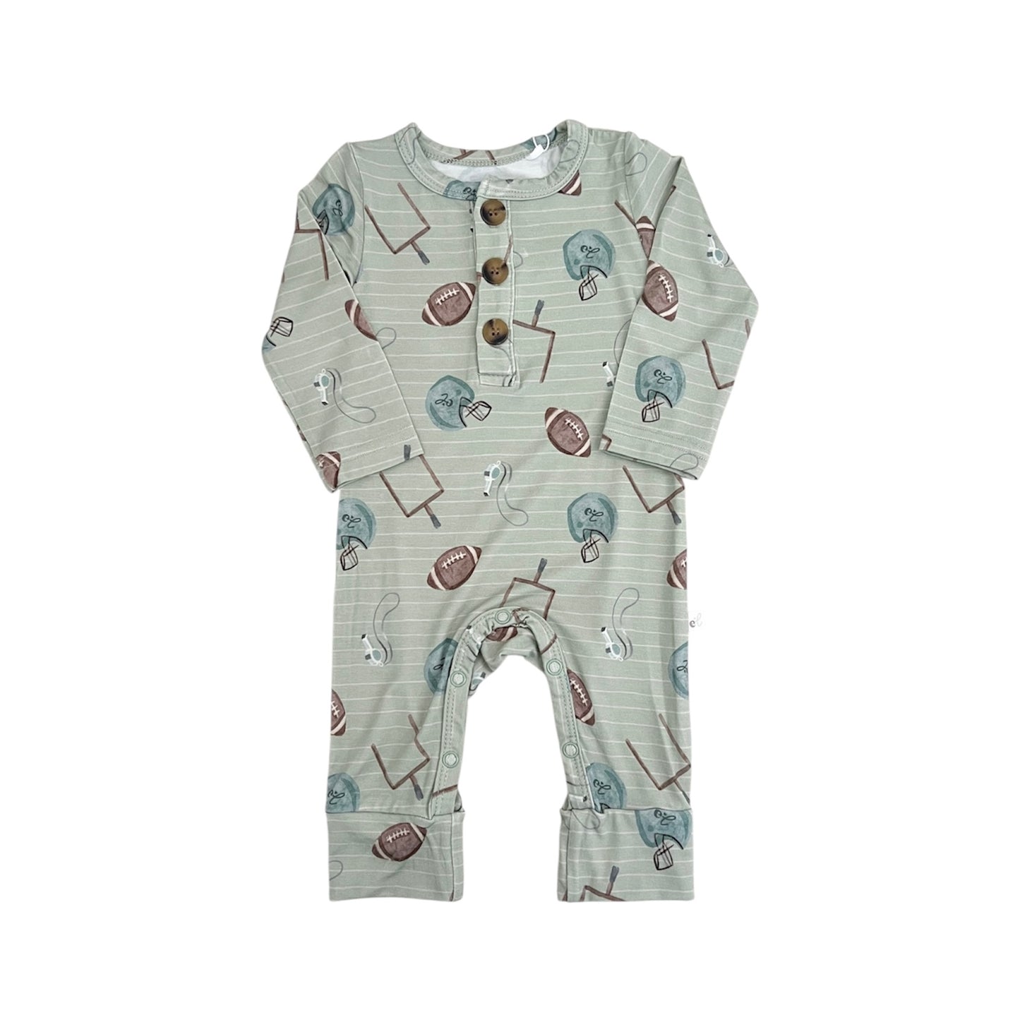 Bamboo Long Sleeve Romper | Touchdown