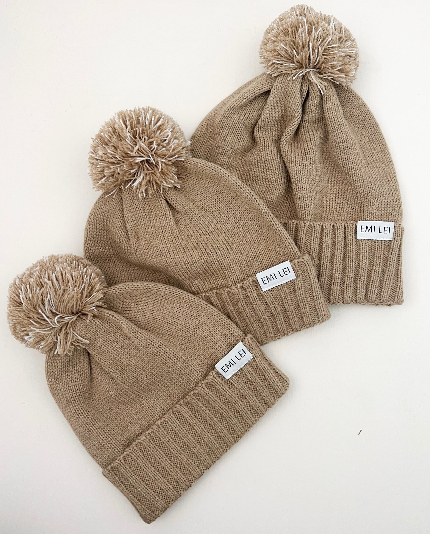 Baby Pom Beanie | Khaki