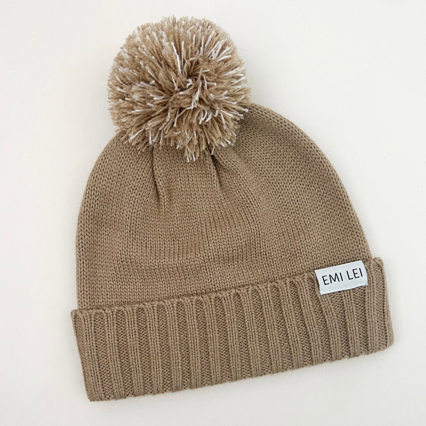 Baby Pom Beanie | Khaki