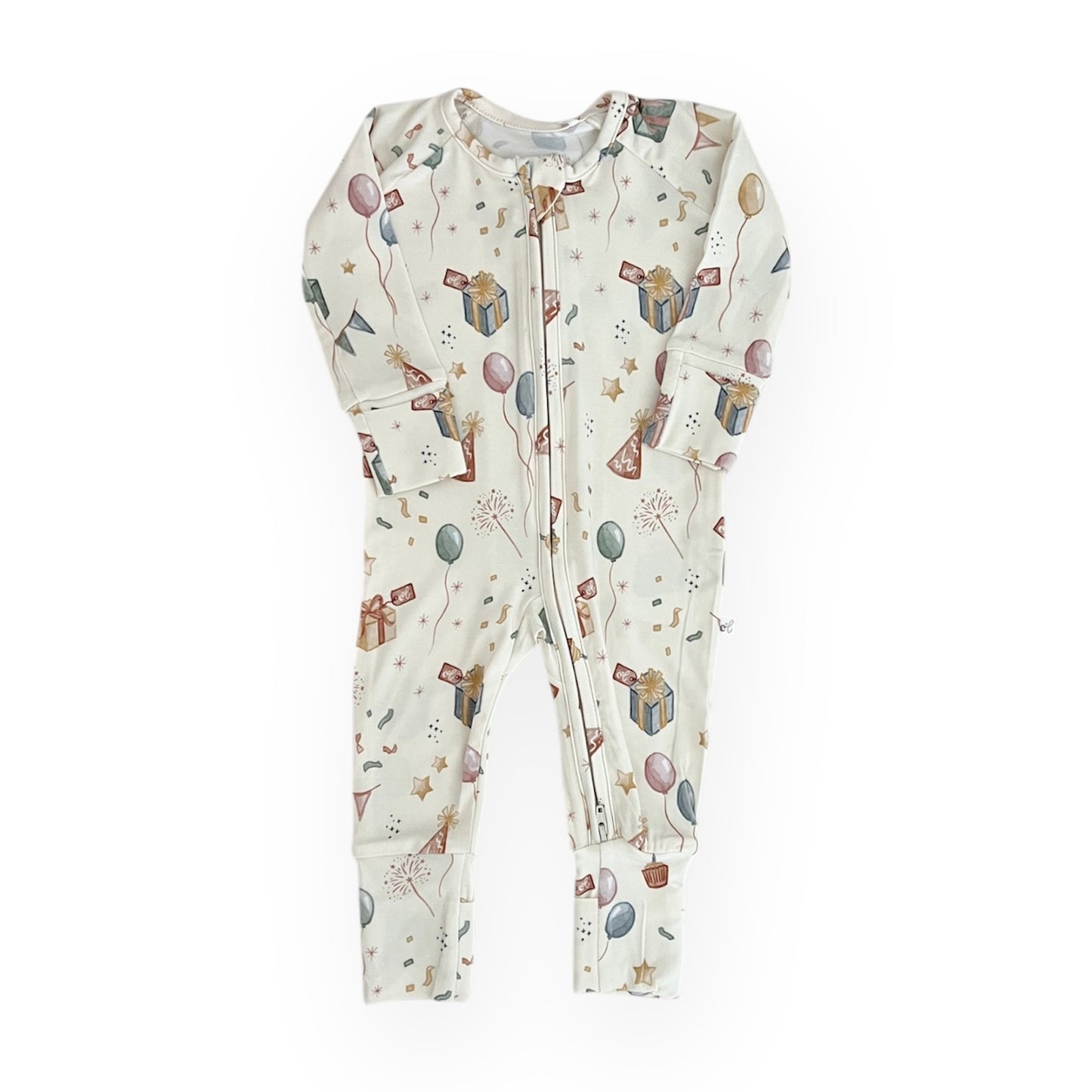 Bamboo Convertible Footie Romper | Party Time