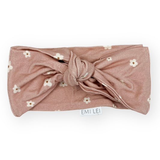 Bamboo Adjustable Bow | Dainty Mauve Floral