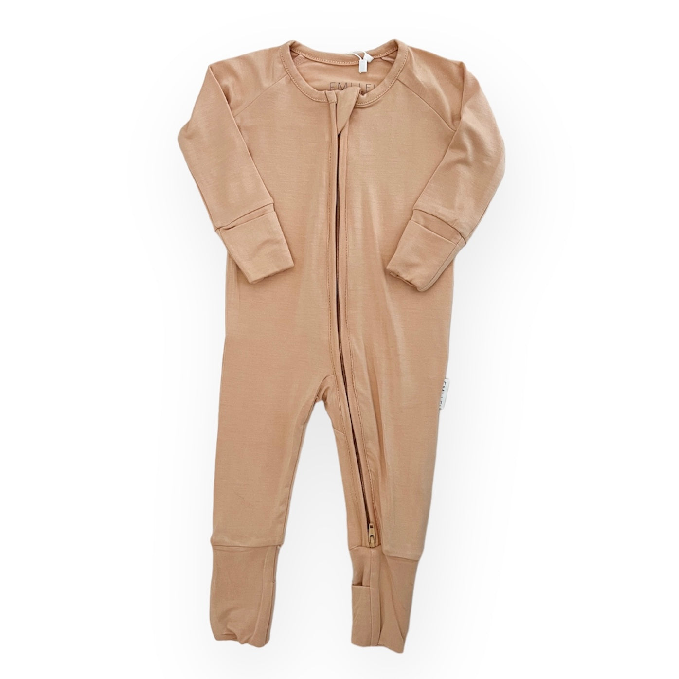 Bamboo Convertible Footie Romper | Peach