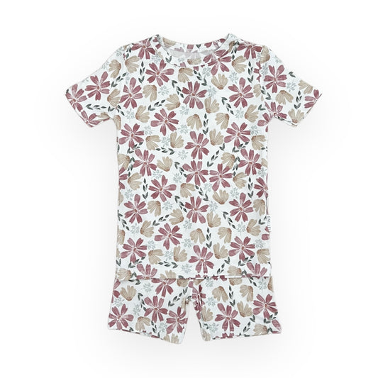 Bamboo Two Piece Toddler Set | Watercolor Floral
