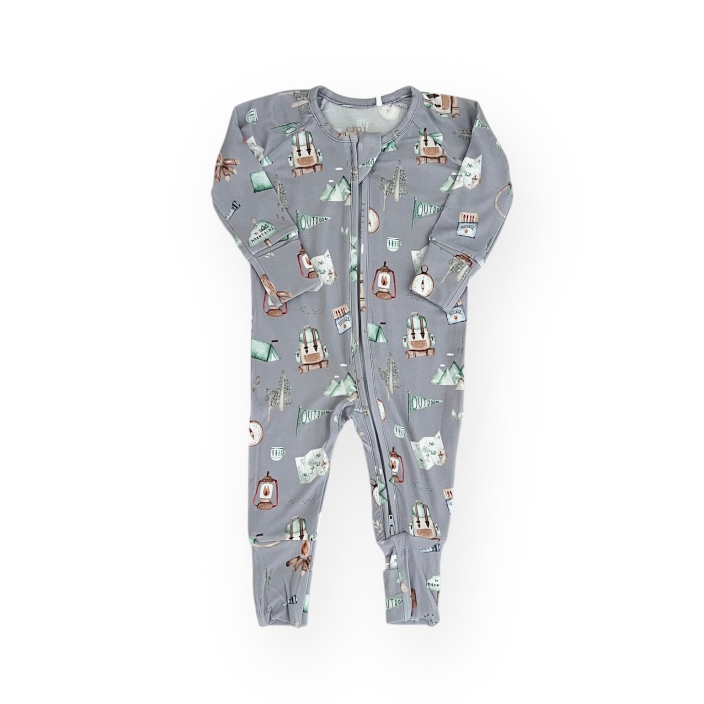 Bamboo Convertible Footie Romper | Camping