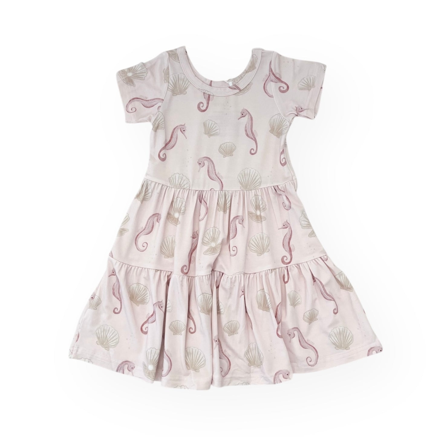 Bamboo Short Sleeve Twirl Dress | Seahorse