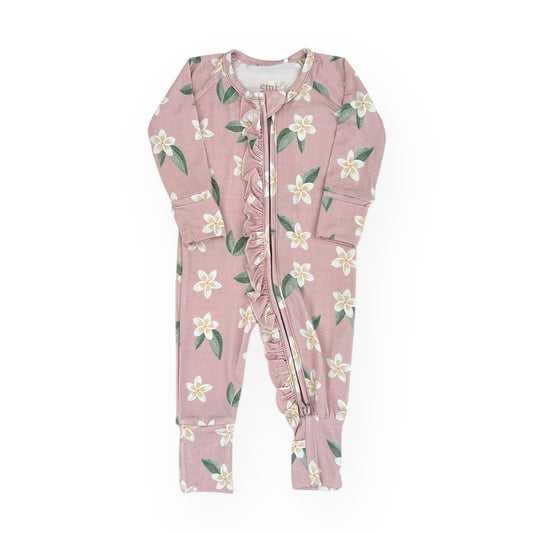 Bamboo Convertible Footie Romper | Plumeria