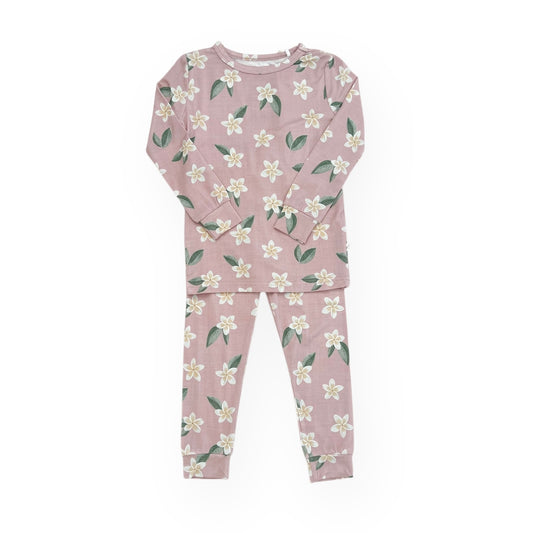 Bamboo Two Piece Toddler Set | Plumeria