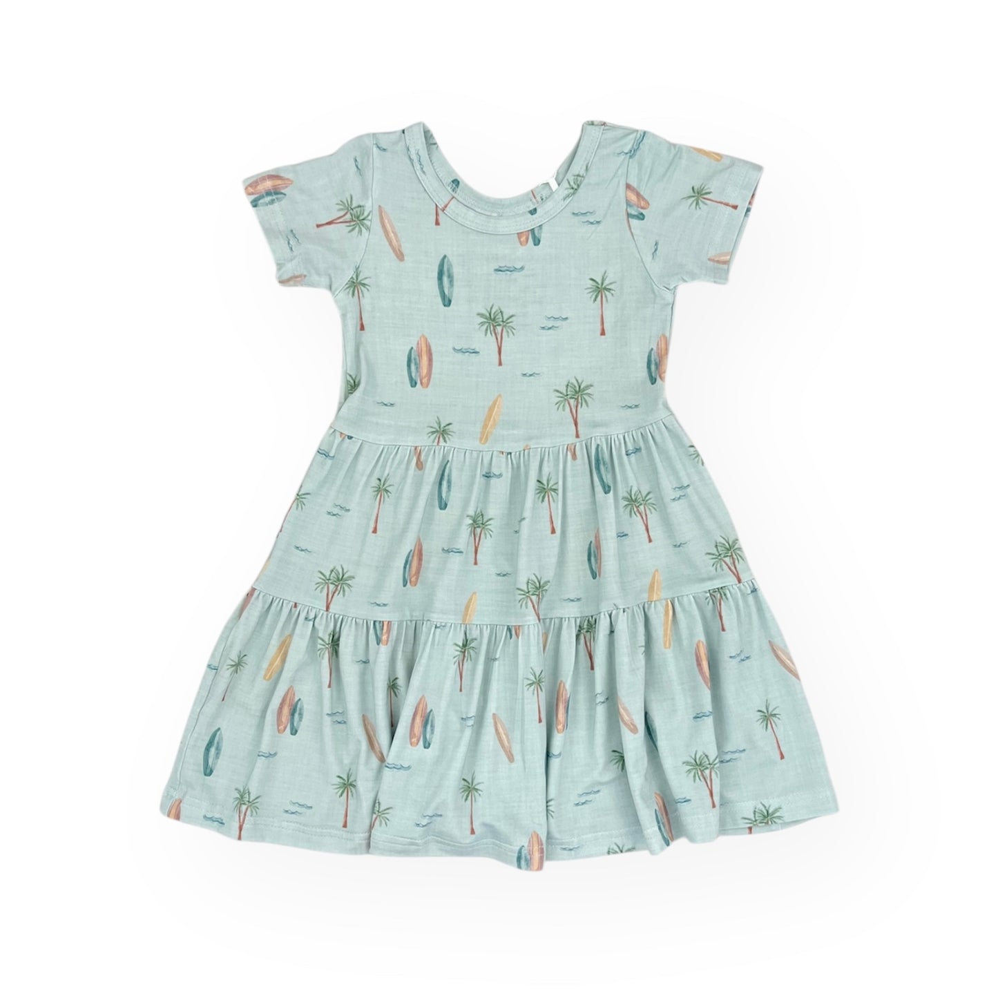 Bamboo Short Sleeve Twirl Dress | Surf