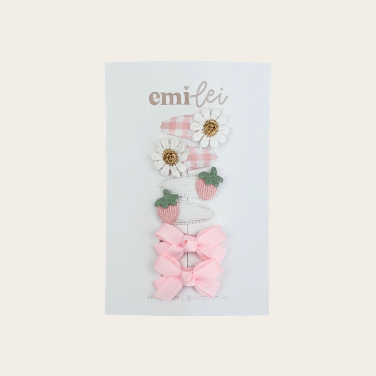 Piggy Hair Clips - Set of 6