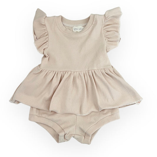 IMPERFECT - Venice Ruffle Set - SHORTS ONLY 4T | Cream