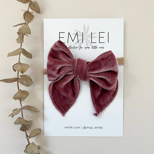 Velvet Fable Bow Headbands & Clips