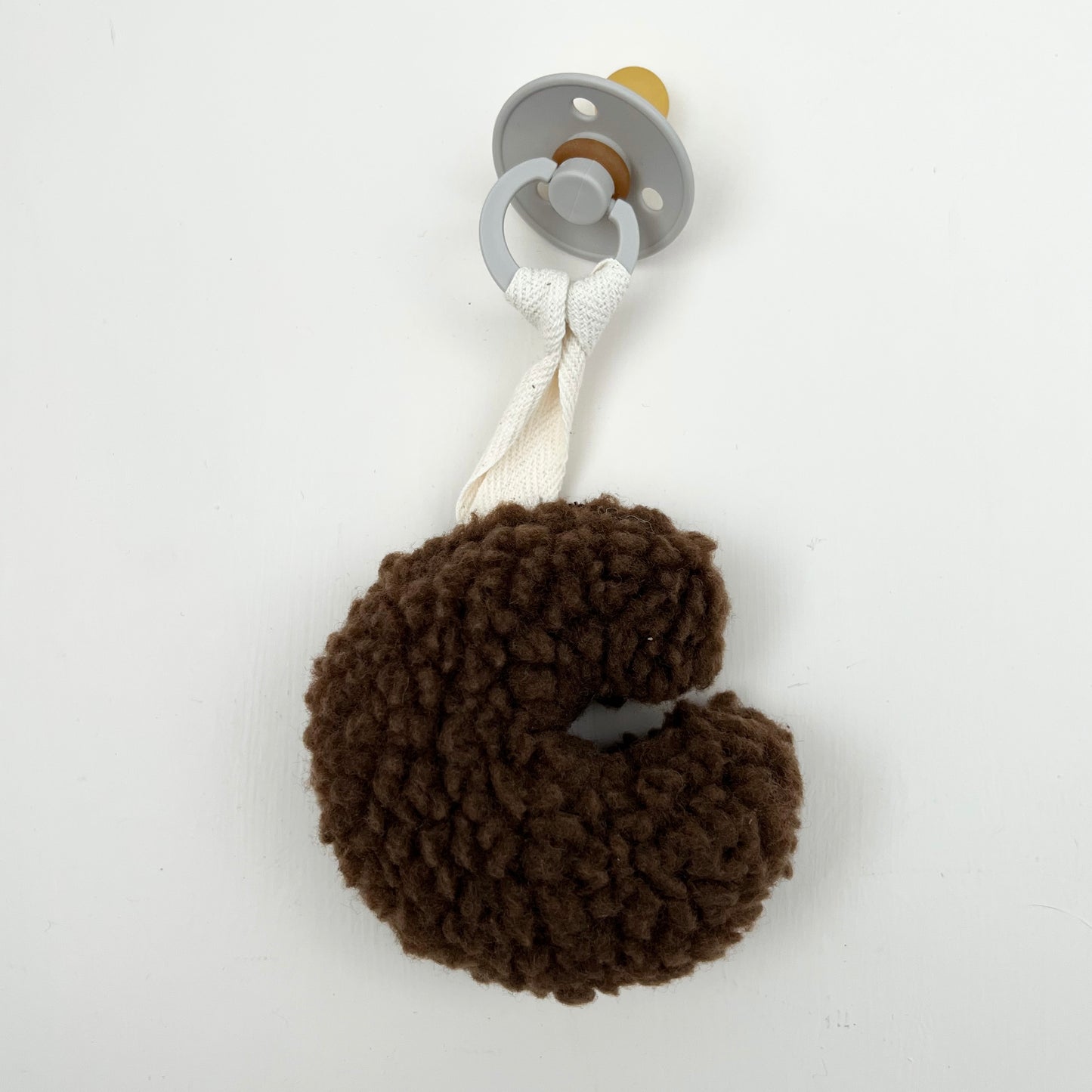 Moon Teddy Pacifier Holder