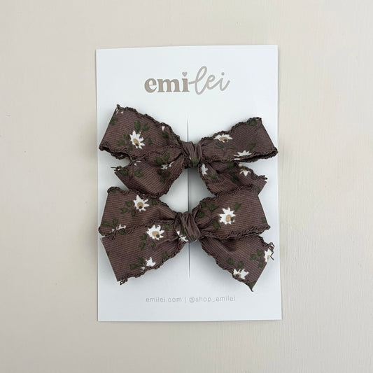 Pigtail Bow Clips