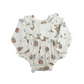 Bamboo Long Sleeve Ruffle Bubble Romper | Pumpkin