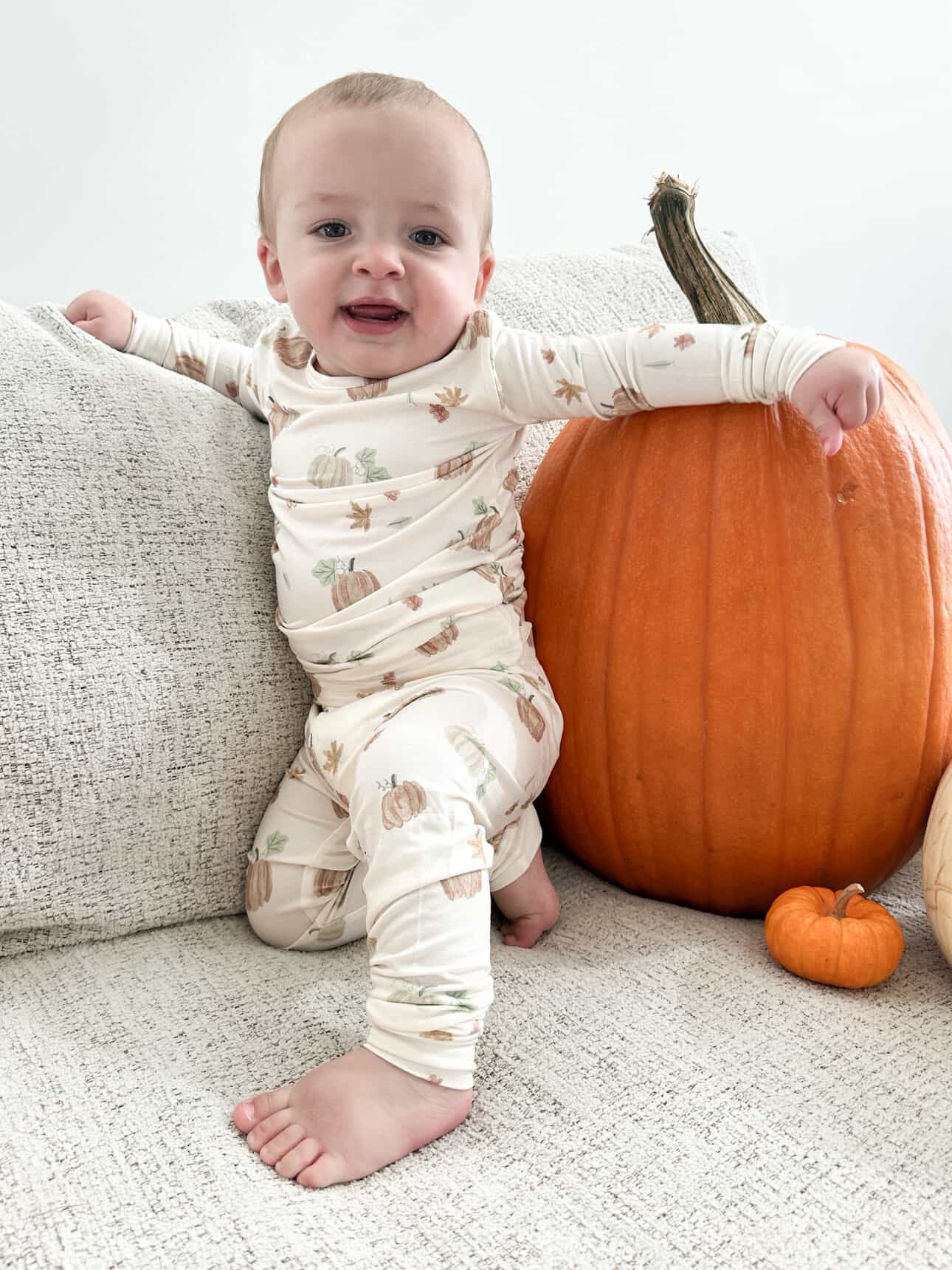 Bamboo Two Piece Toddler Set | Pumpkin
