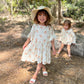 Linen Ruffle Sleeve Dress | Fall Floral