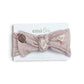 Bamboo Adjustable Bow | Frilly Football (Mauve)