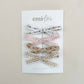 Slim Hair Bow Clips - Set of 4