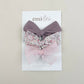 Bow Headbands & Clips | Set of 3 - Pink & Purple Sparkle Floral