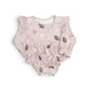Bamboo Long Sleeve Bubble Romper | Frilly Football (Mauve)
