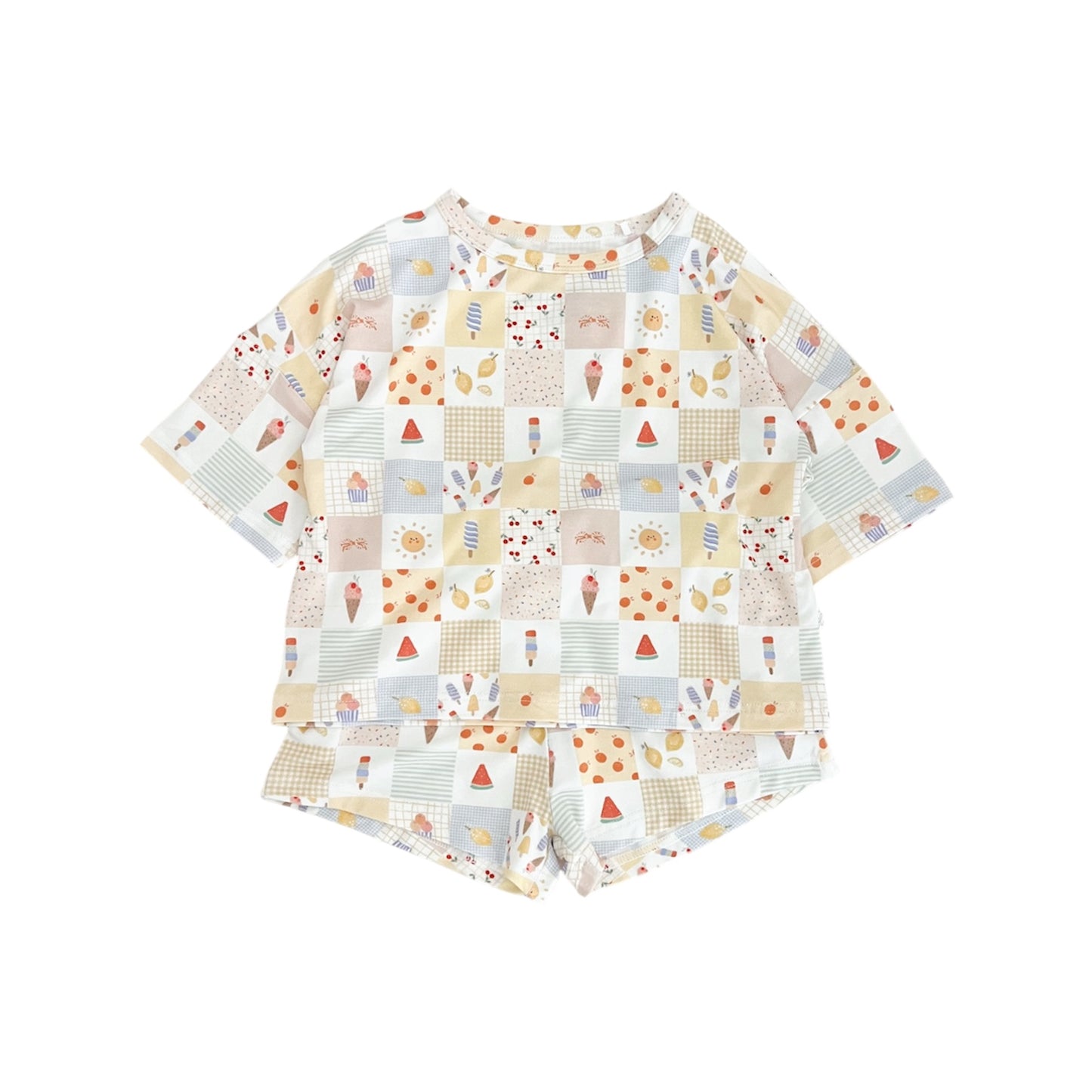 Bamboo Boxy Tee & Short Set | Sweet Treats