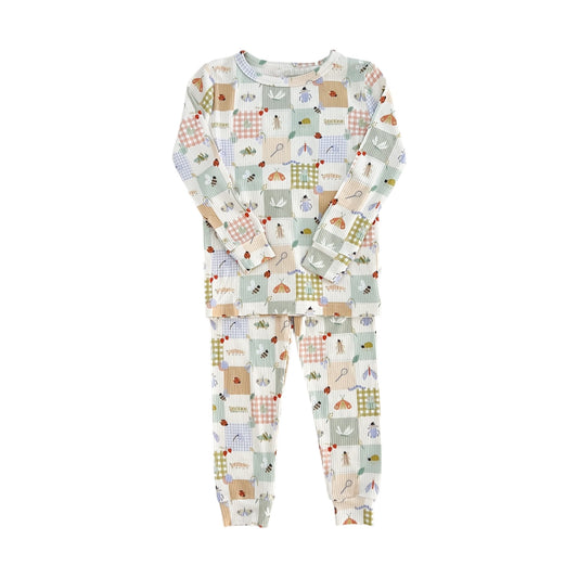 Ribbed Bamboo Two Piece Toddler Set | Bugs