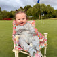 Bamboo Convertible Footie Romper | Dusty Blue Golf