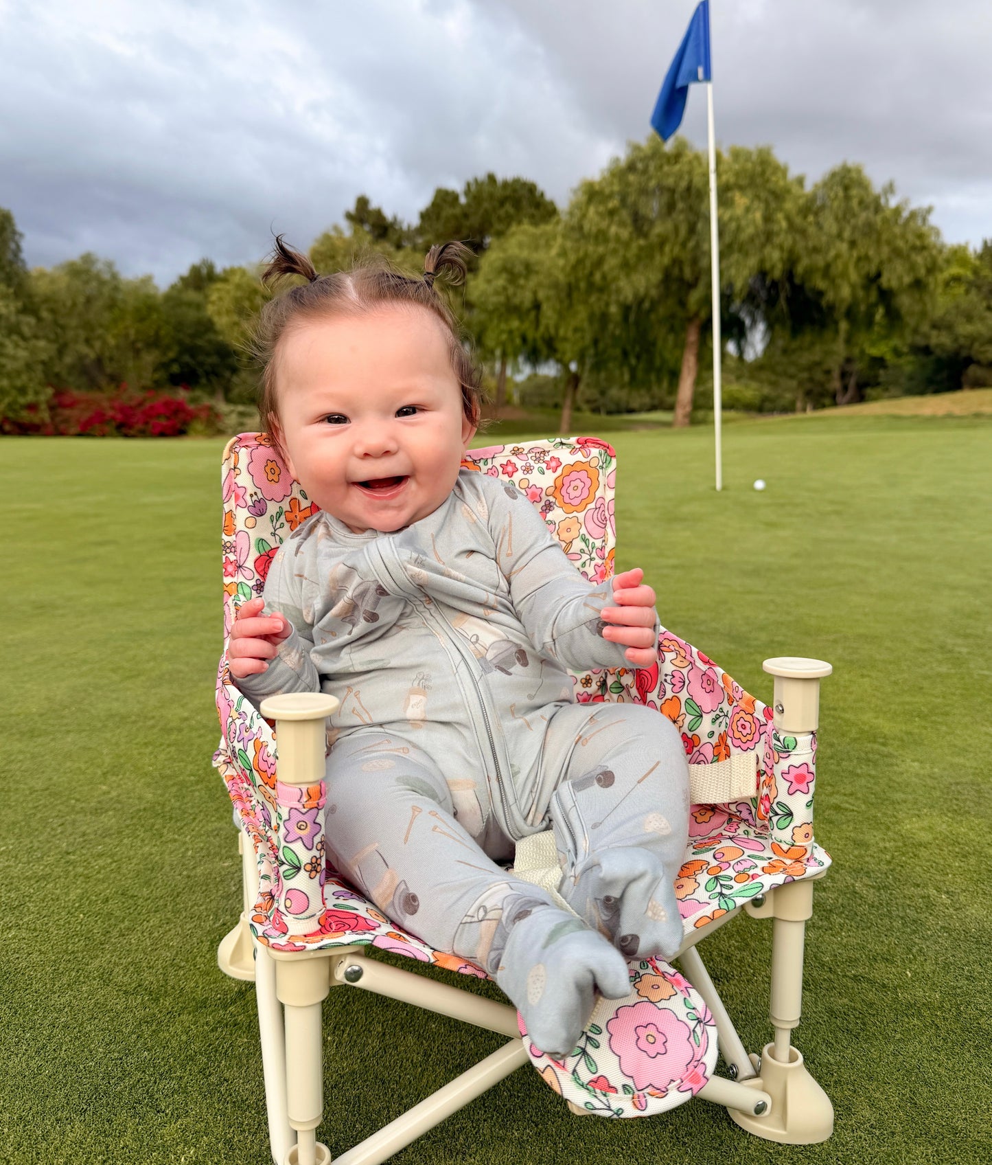 Bamboo Convertible Footie Romper | Dusty Blue Golf