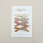 Velvet Hair Bow Clips - Set of 4 (Neutrals)