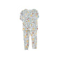 Ribbed Bamboo Two Piece Toddler Set | Lemon Floral