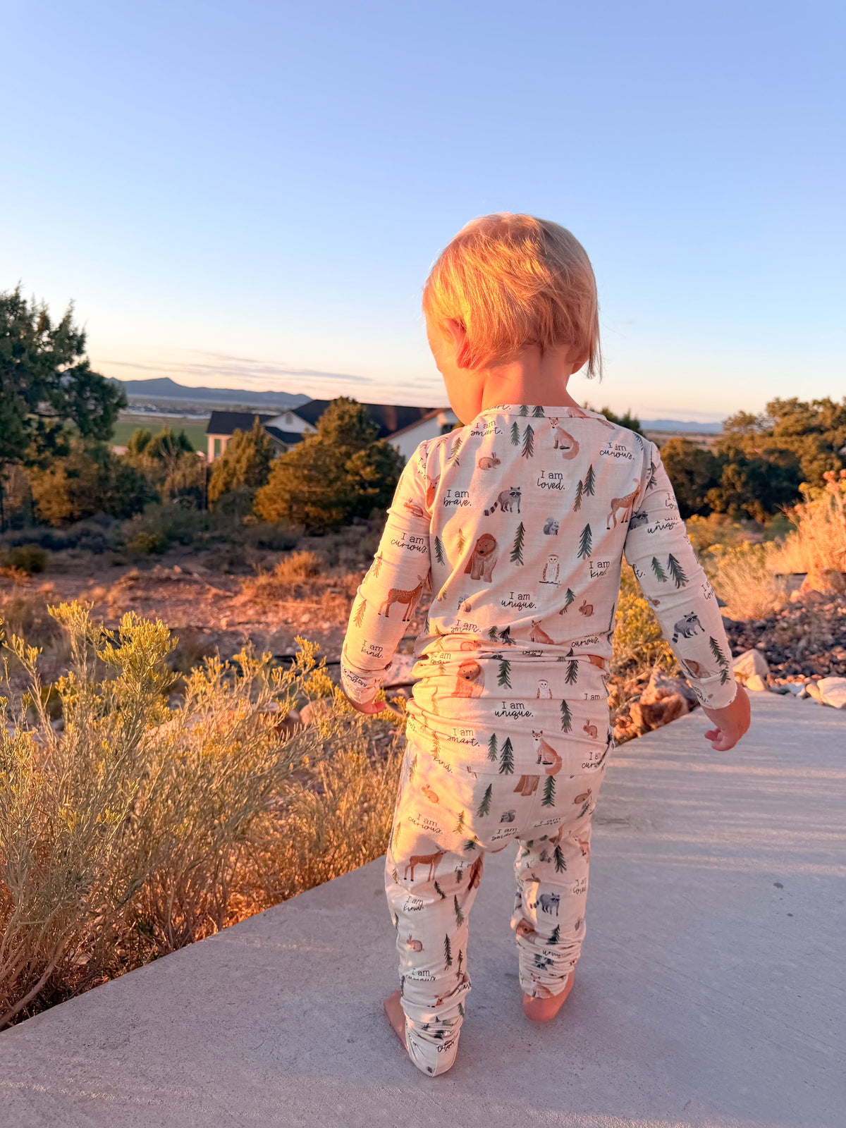 Bamboo Two Piece Toddler Set | Woodland Affirmations