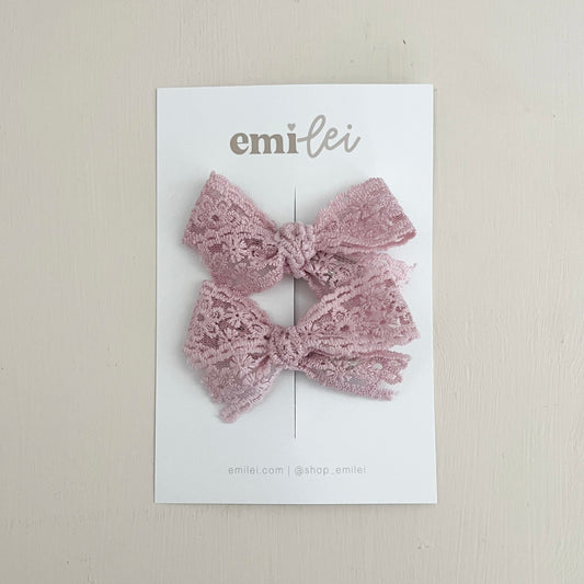 Pigtail Bow Clips