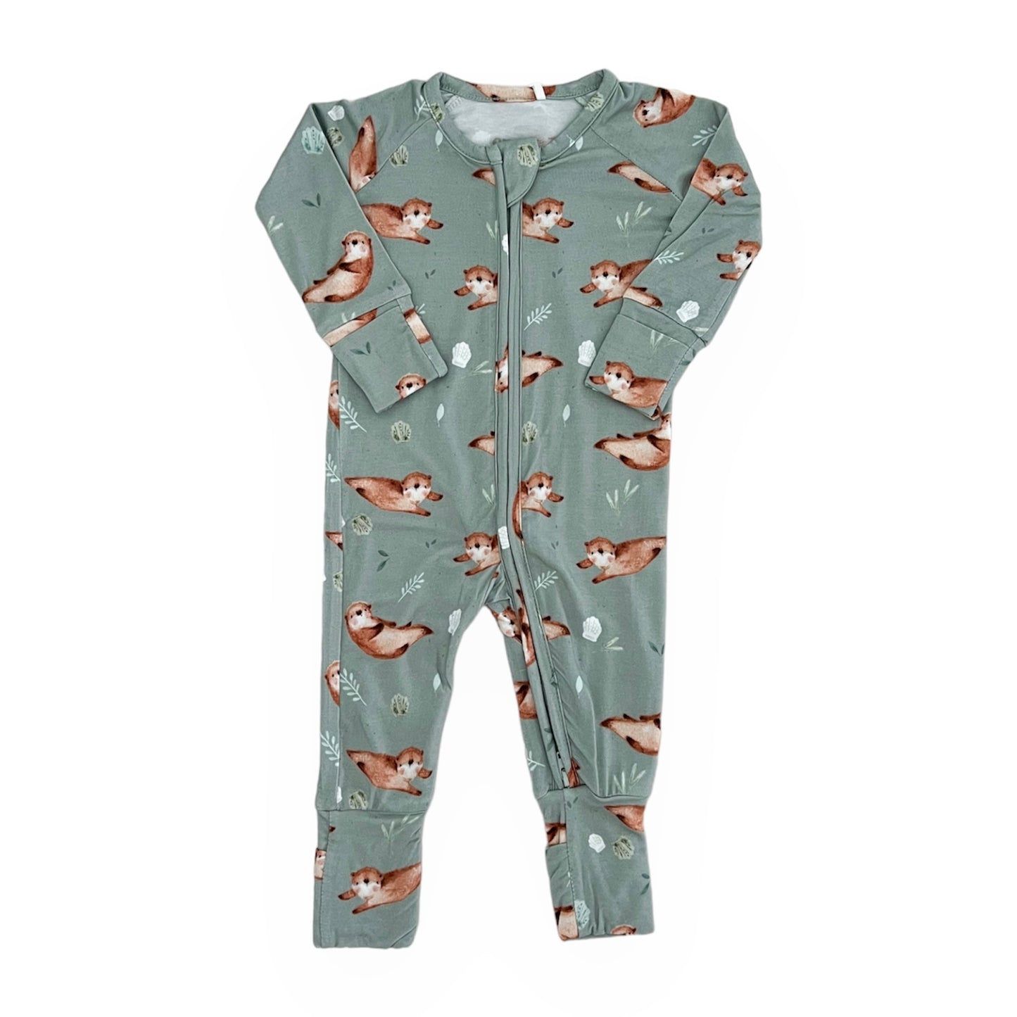 Bamboo Convertible Footie Romper | Sea Otter