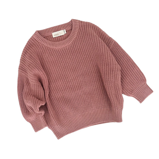 Chunky Knit Sweater | Rose