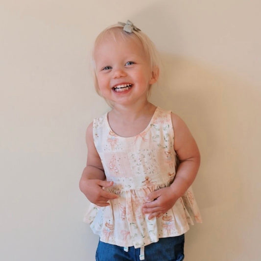 Linen Ruffle Top & Short Set | Patch Ballet