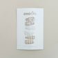 Mini Barrette Piggy Hair Clips - Set of 6