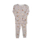 Bamboo Two Piece Toddler Set | Mauve Floral