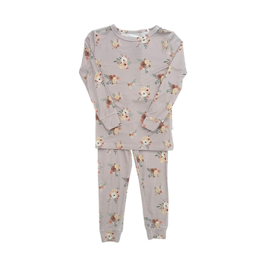 Bamboo Two Piece Toddler Set | Mauve Floral