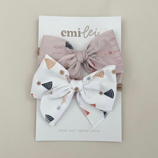 Fable Bow Headbands & Clips | Set of 2 - Birthday Party