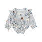 Bamboo Ruffle Bubble Romper | Basketball