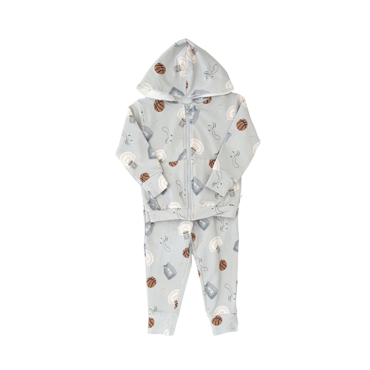 Bamboo Terry Hoodie & Jogger Set | Basketball